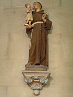 Crozet (Loire) - Nouvelle eglise - Statue - St Antoine de Padoue (02)